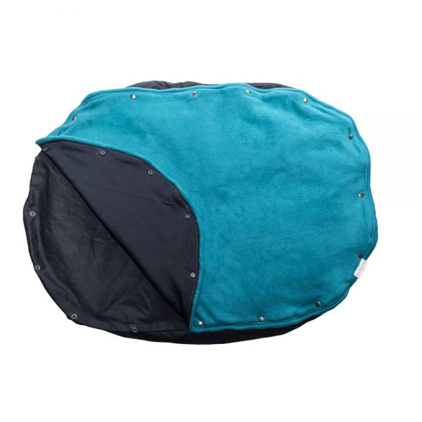 Eco friendly pet bed orca turquoise top